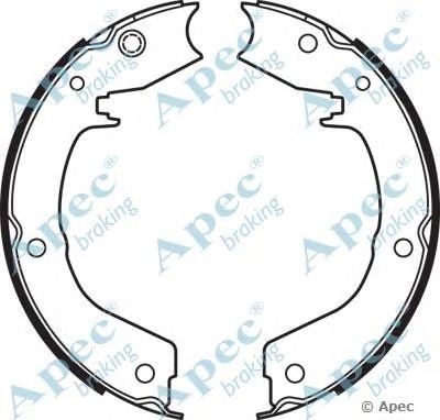 APEC BRAKING shu748 -  Комплект тормозных колодок